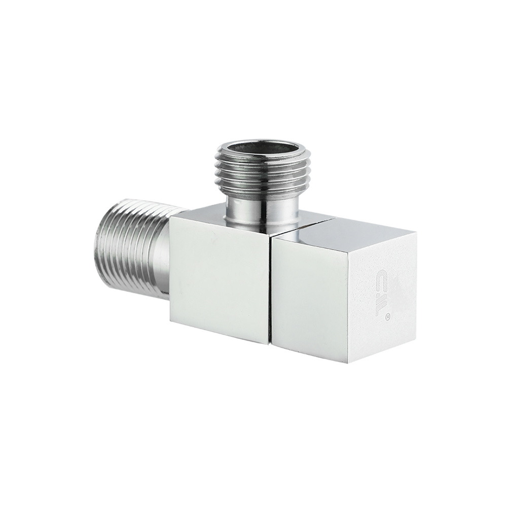 CML2024 Professional solid brass angle valve 1/2"x1/2"  with square handle-chrome plated