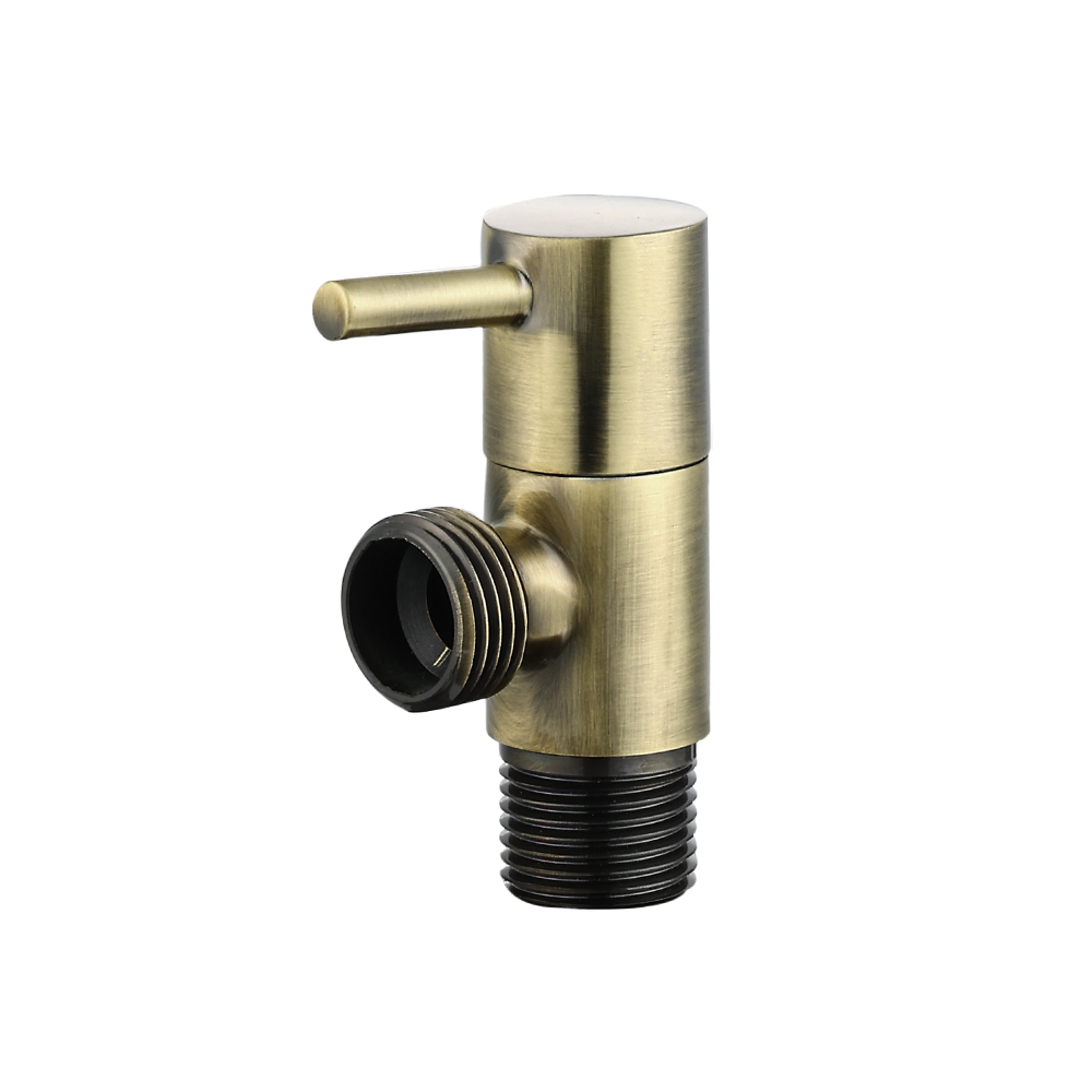 CML2049A Bathroom brass angle valve 1/2"x1/2" toilet hardware elegant antique brass angle valve