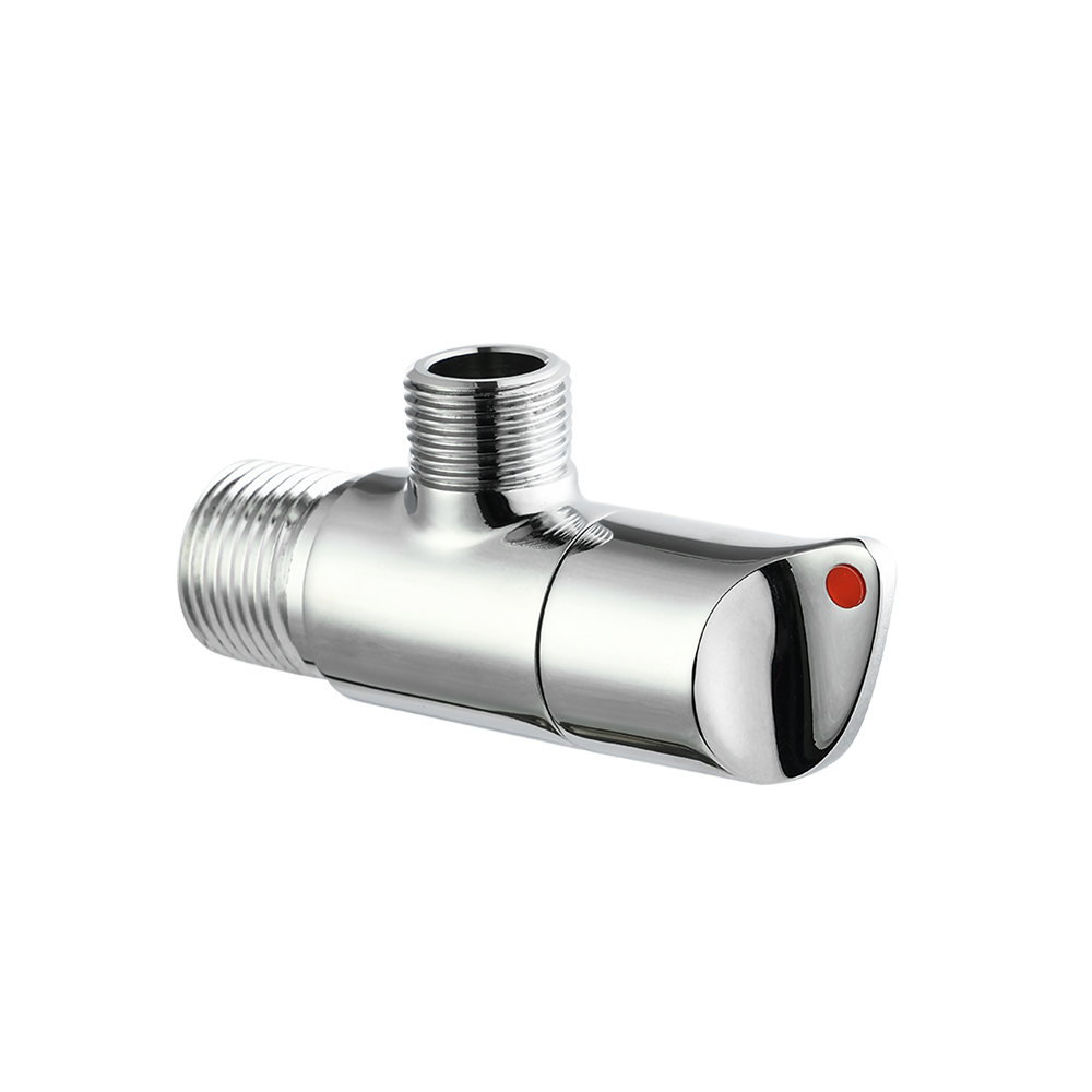 CML2053 Designer angle valve 1/2 x 1/2 Inch chrome-plated brass angle valve with ceramic sealing for bathroom