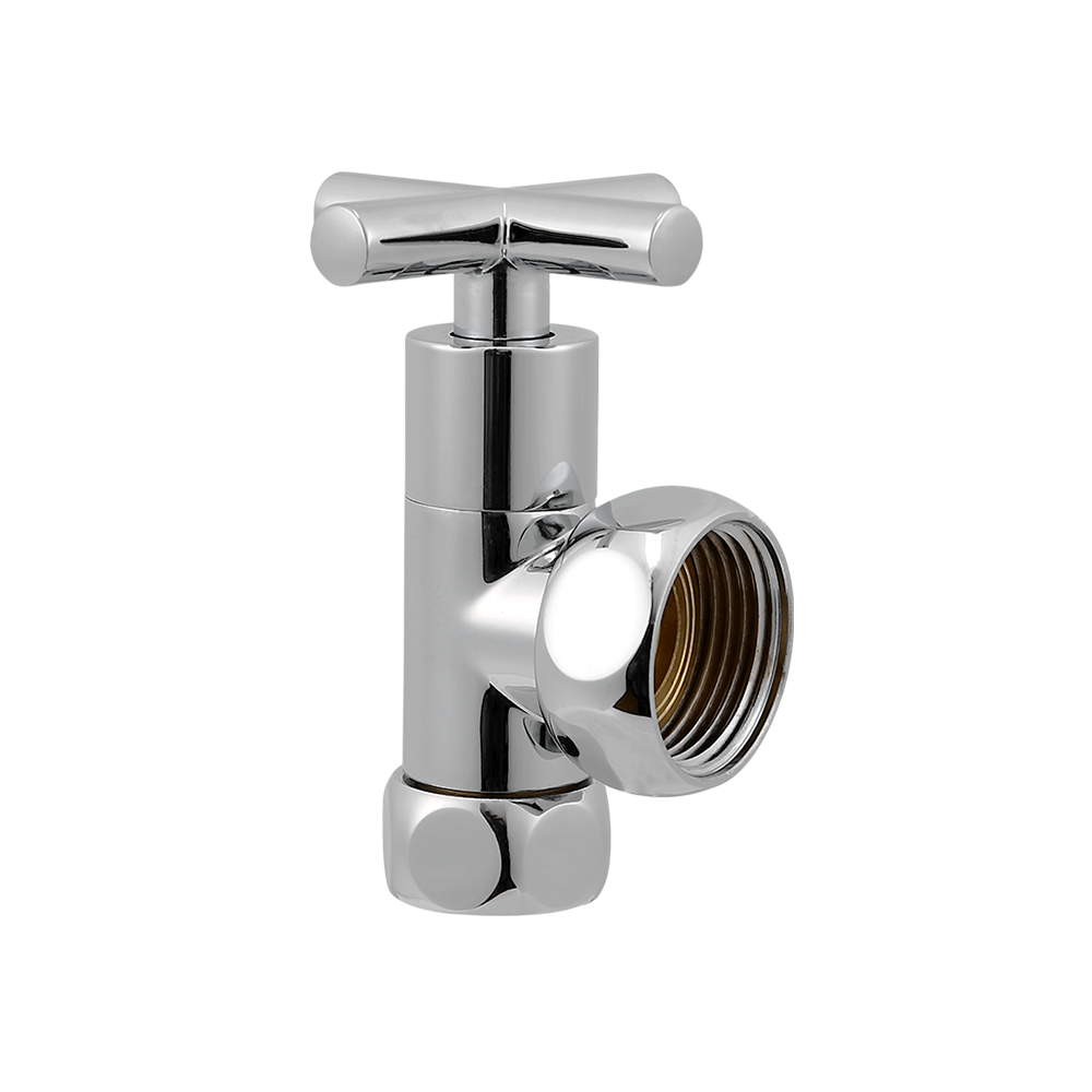 CML2408 Reliable bathroom chromed brass angle valve 1/2