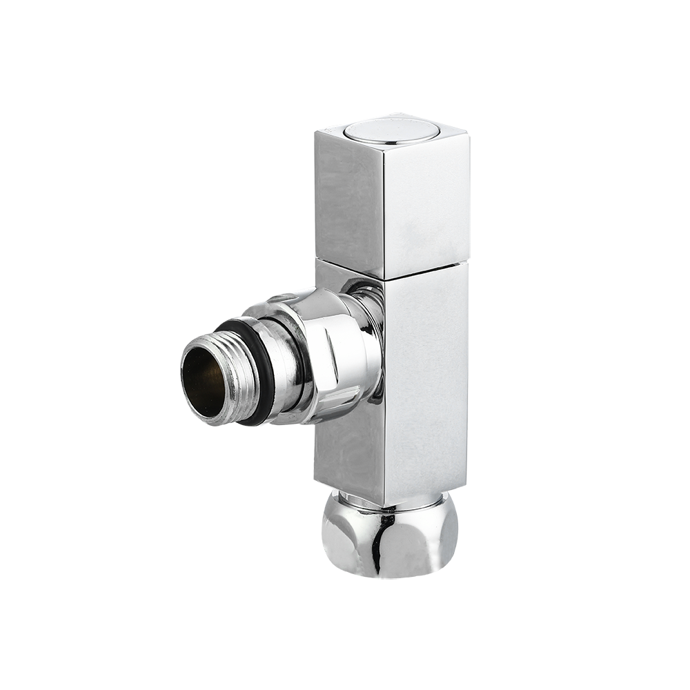 CML2446 Graceful square angle valve 3/4"Fx1/2" bathroom accessory for towel rail chromed brass