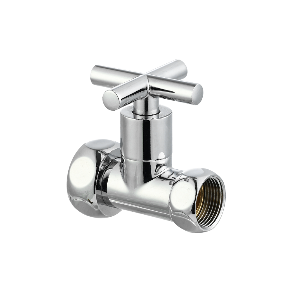 CML2459 Towel rail brass angle valve 3/4"x1"good quality chrome angle valve cross handle