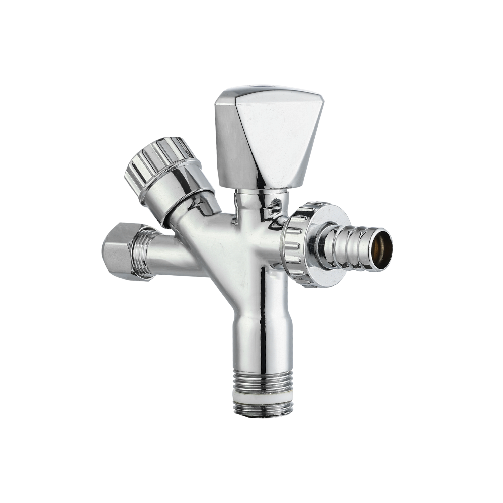 CML2405 Combination angle valve 1/2"x3/4"x10mm bathroom chromed brass