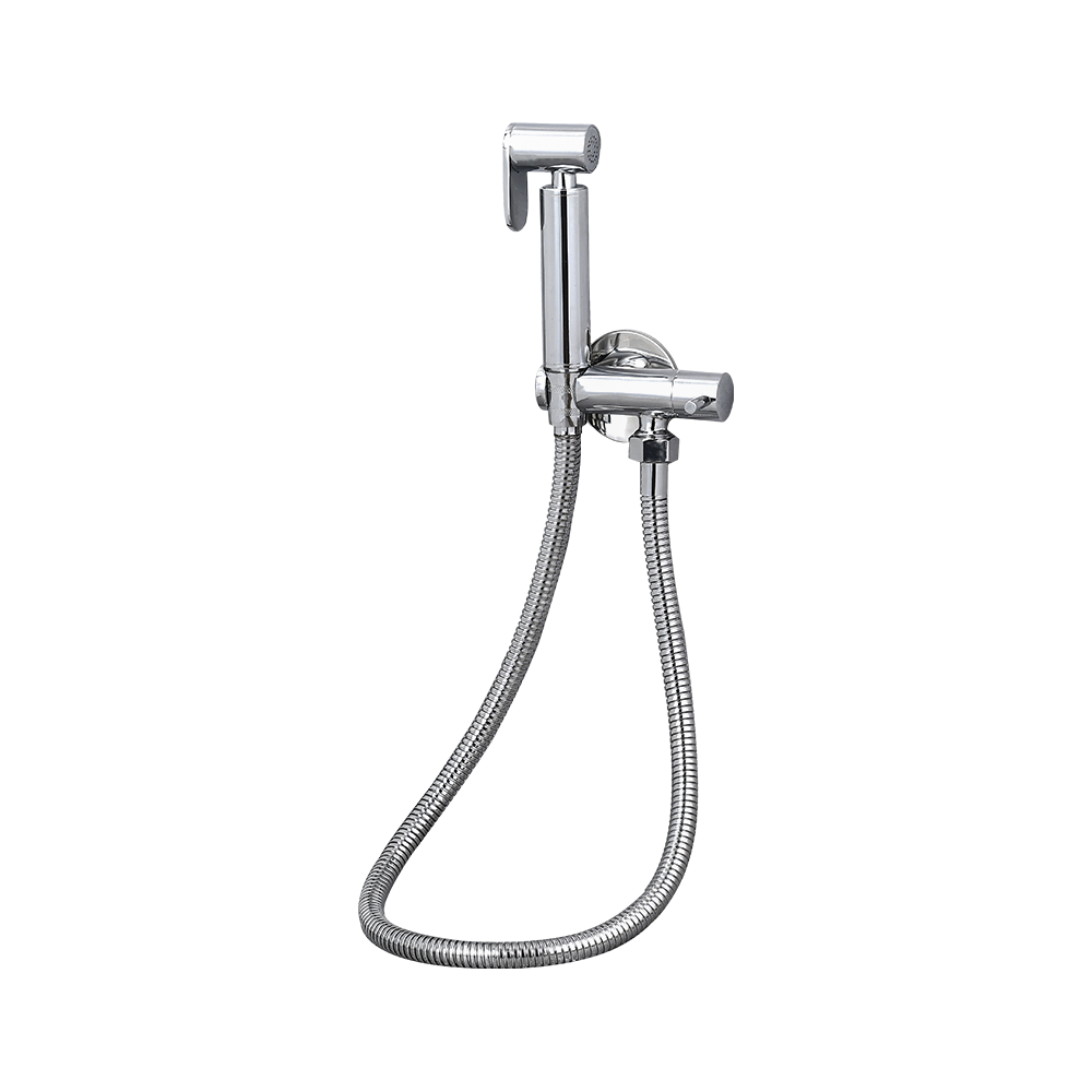 CML8113 Performace solid brass bidet sprayer kit hand held shower bidet tap shattaf spray faucet cloth diaper cleaning for bathroom chrome plated 1/2"