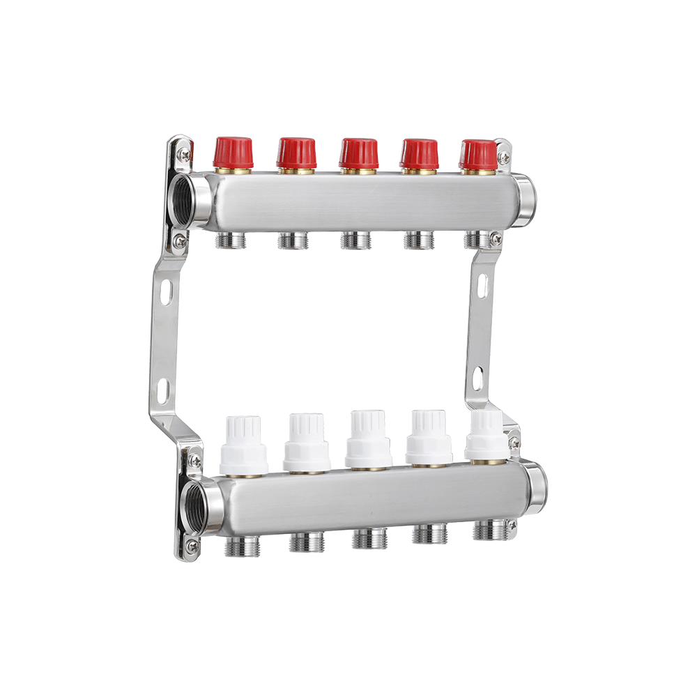 CML67210025 Hydronic radiant heat stainless steel manifolds floor heating manifold
