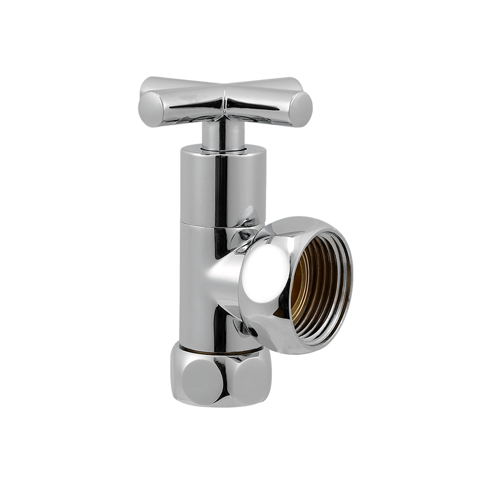 CML2408 Reliable bathroom chromed brass angle valve 1/2"Fx1"F