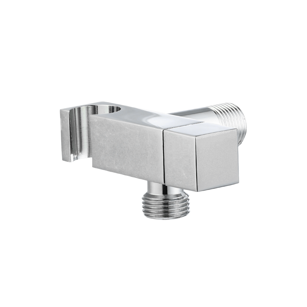 CML2802 Charming bathroom brass squared angle valve with shower holder 1/2"x1/2" Chrome