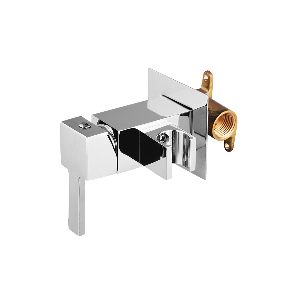 CML3901 Solid brass handle shower holder with valve and outlet spout bathroom faucet 1/2" Chrome