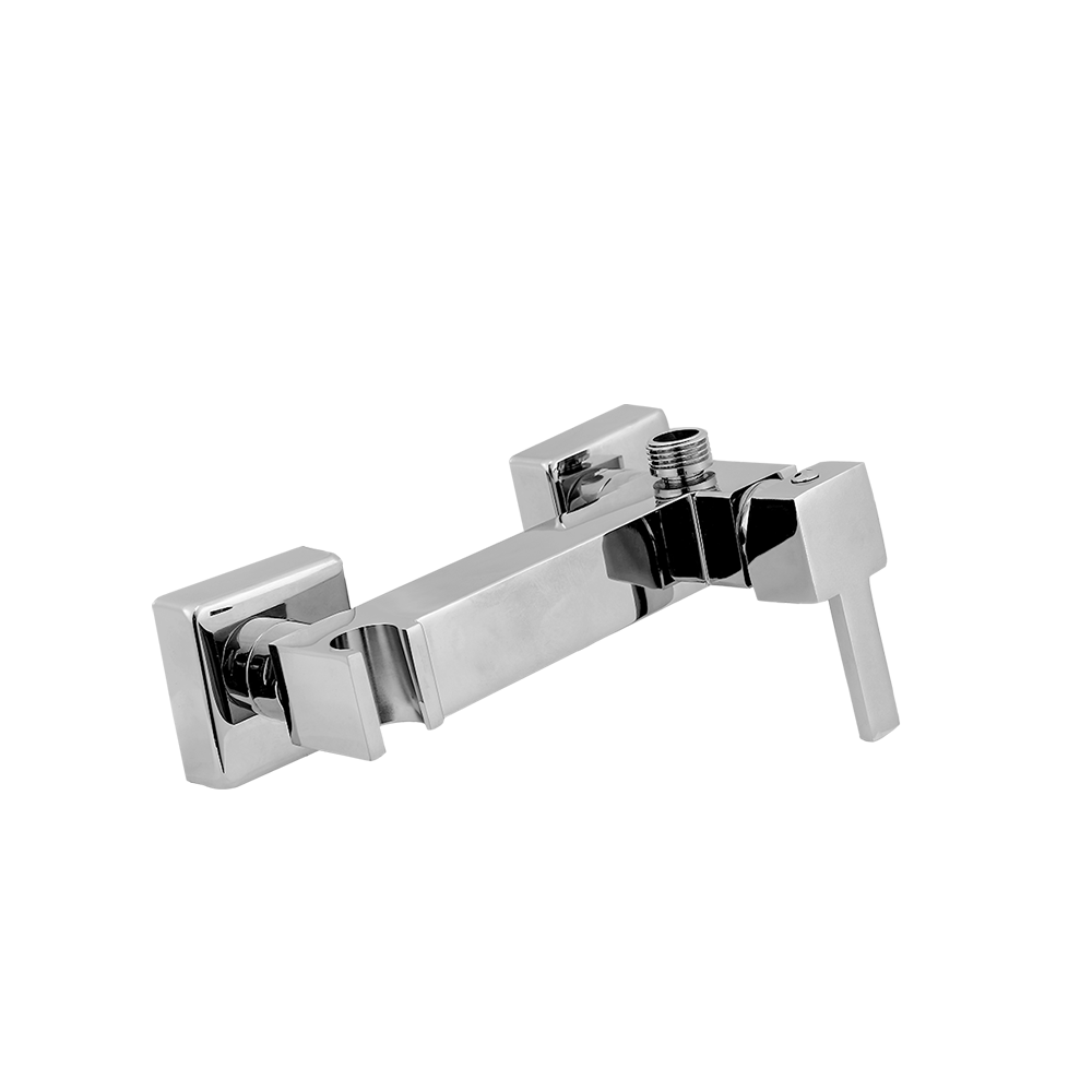 CML3904A Square design bathroom brass shower faucet with shower holder 1/2" Chrome