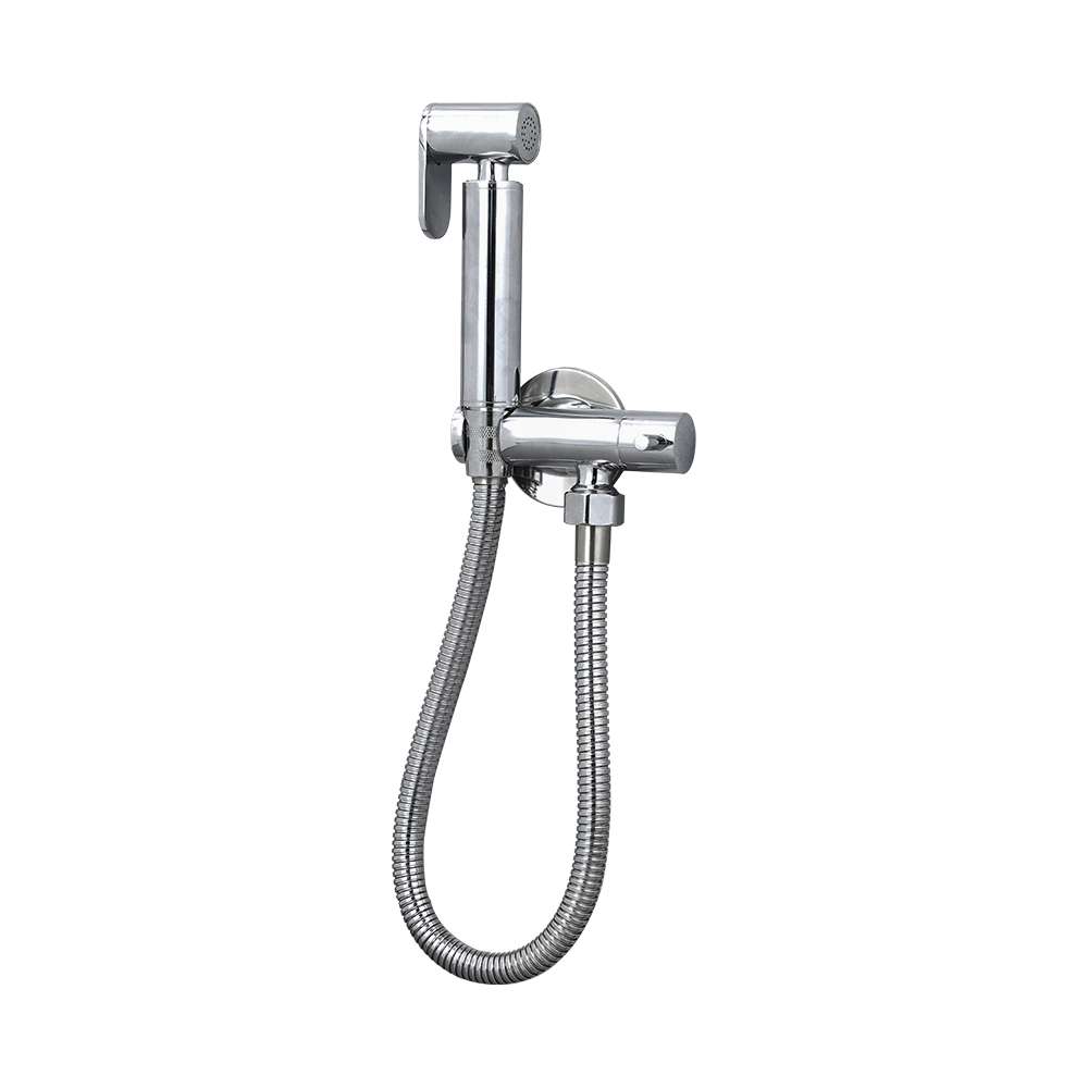 CML8114 Superior solid brass bidet sprayer kit hand held shower bidet tap shattaf spray faucet for bathroom chrome plated 1/2"