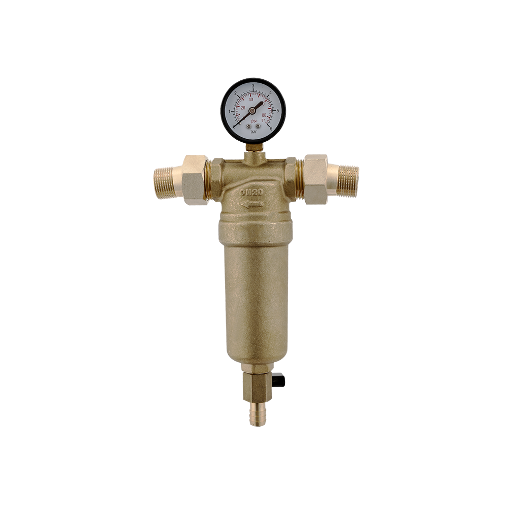 CML9907A High quality pre filter whole house sediment water filter 40 Micron  3/4"  1" pure brass