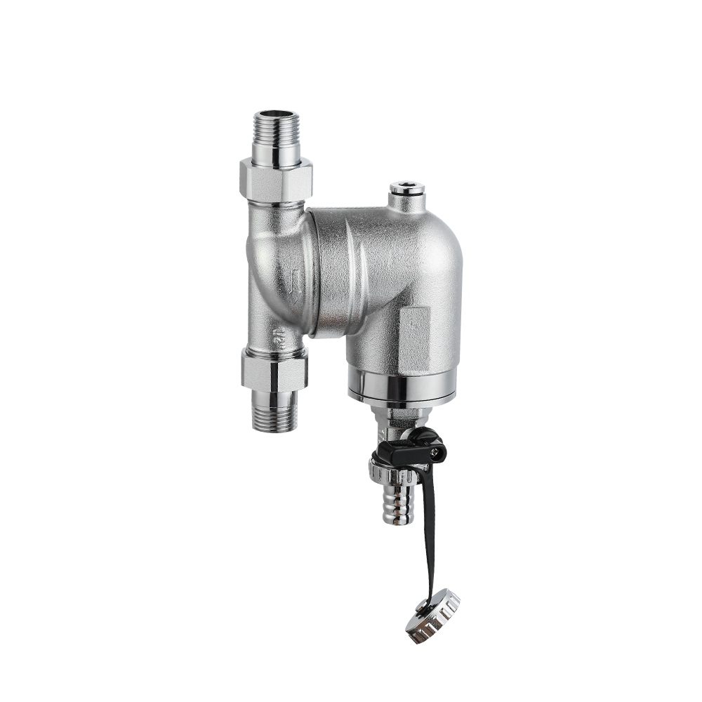 CML9913 Performance filtration pre-filter tap water household whole house central brass filter 1/2"x1/2" chrome plated with/without gauge