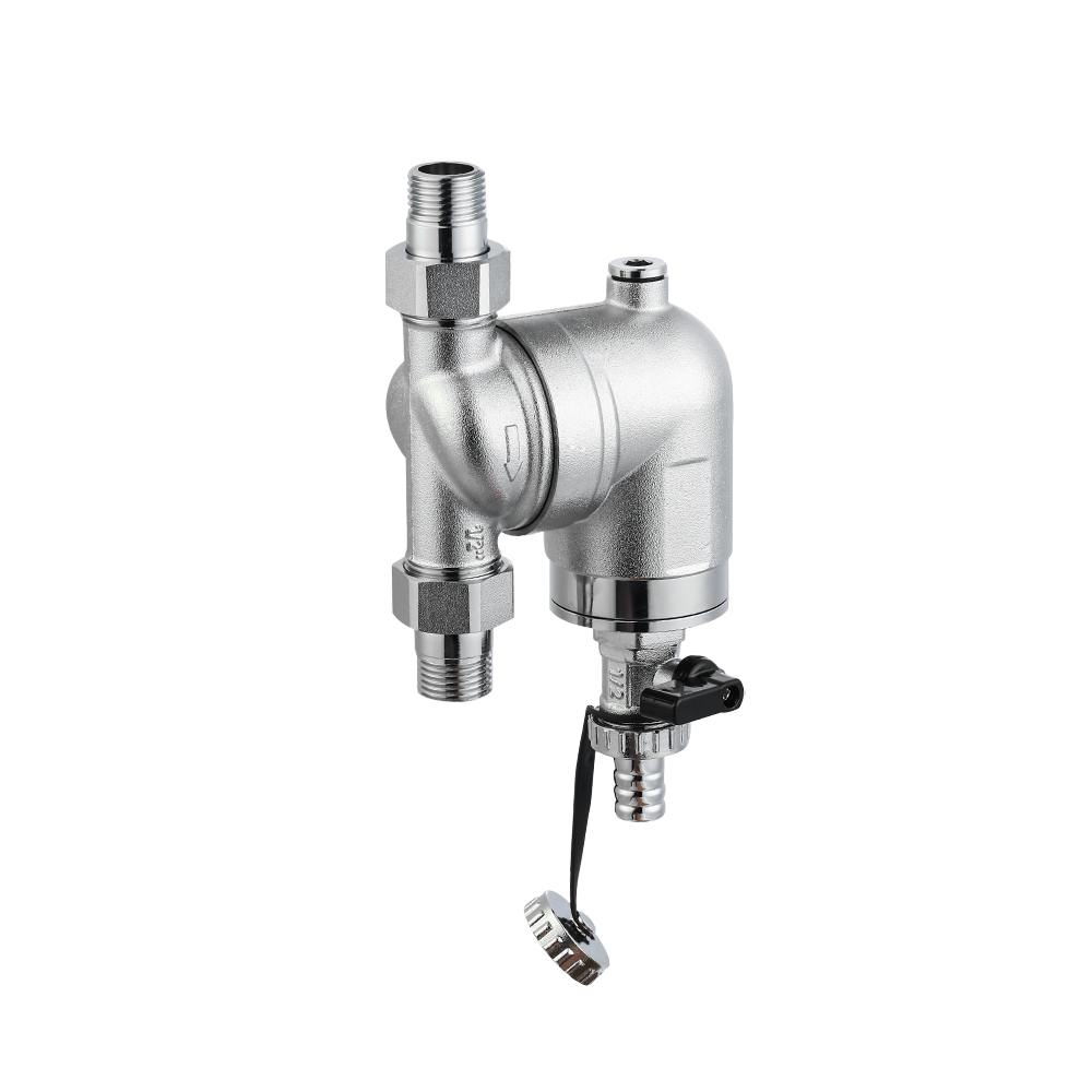 CML9913 Performance filtration pre-filter tap water household whole house central brass filter 1/2"x1/2" chrome plated with/without gauge