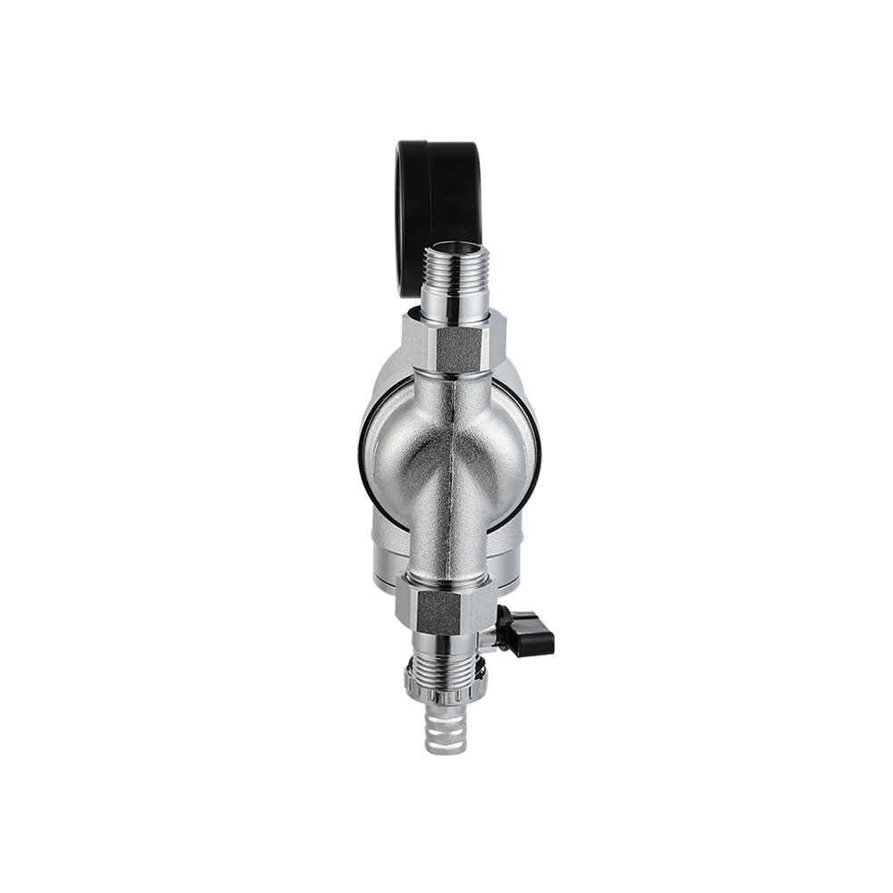 CML9913 Performance filtration pre-filter tap water household whole house central brass filter 1/2"x1/2" chrome plated with/without gauge