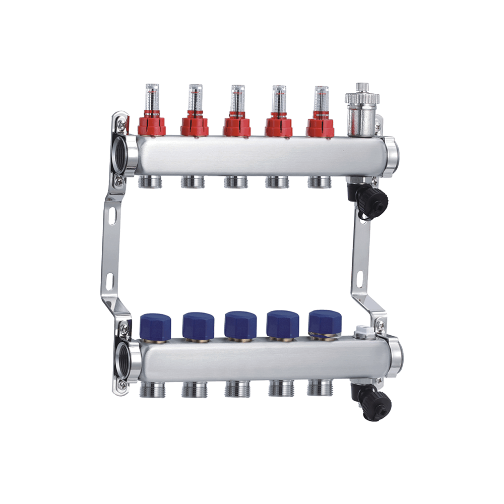 CML67250025 stainless steel manifold water distributor 2-12 ports with/without flowmeter