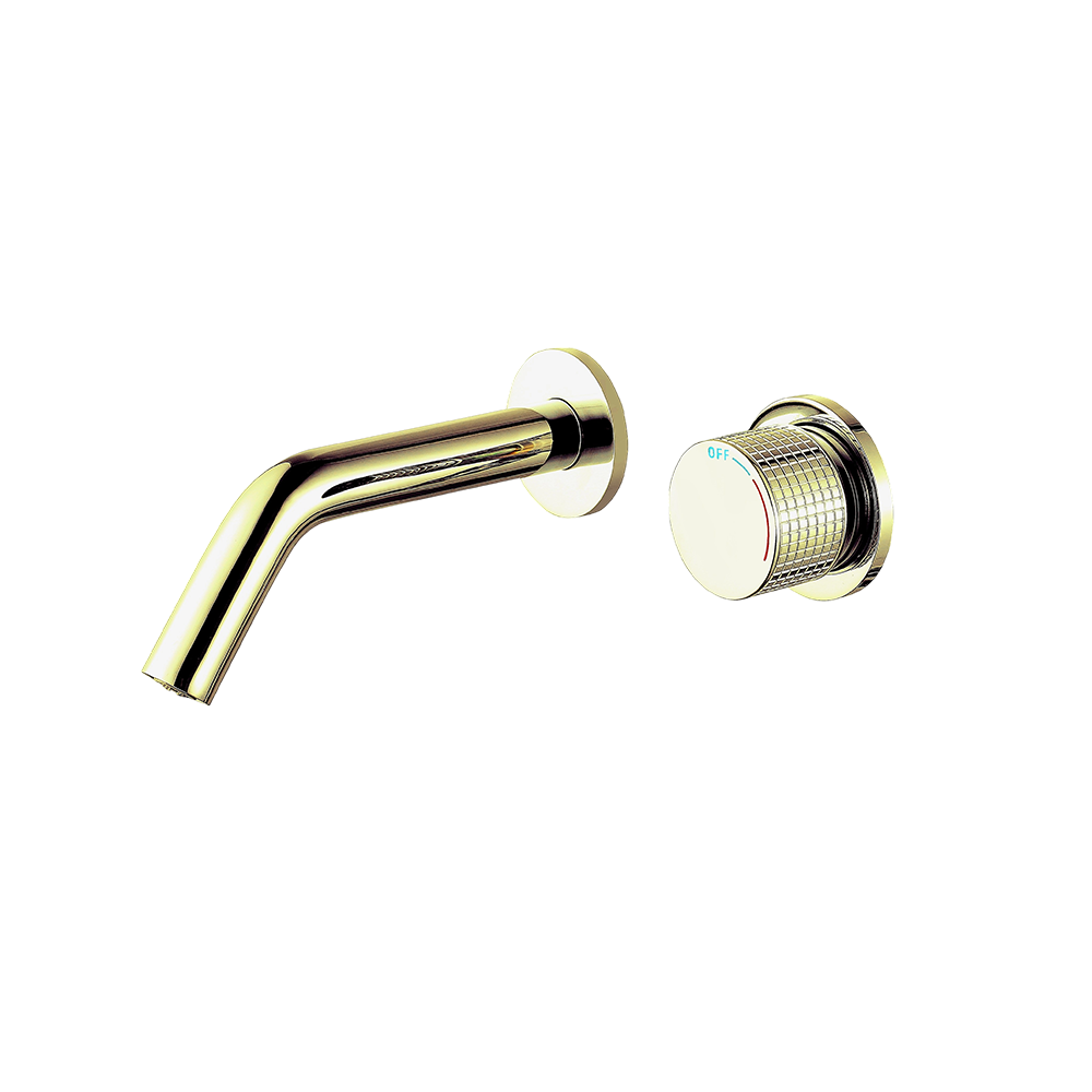 CML30160015A Wall Mounted Faucet Bathroom Sink Brushed Golden Bathroom Faucet