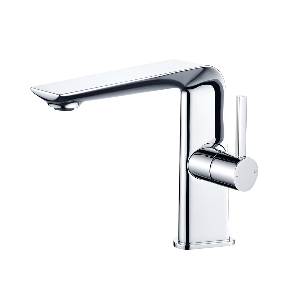 CML30210015 Polished Chrome Lever Handle Bathroom Basin Faucet with Good Performance 