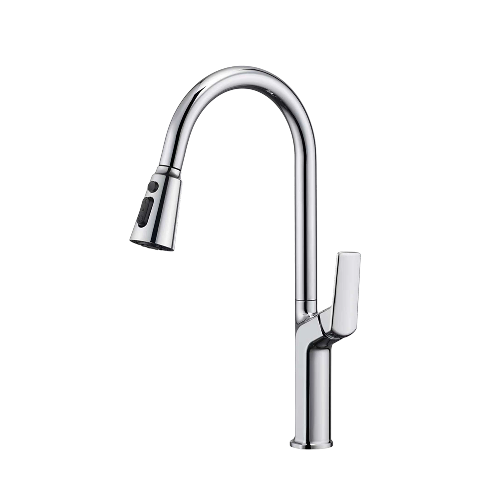 CML33110015 Kitchen Faucets with Pull Down Sprayer,Polished Chrome,various finishes available