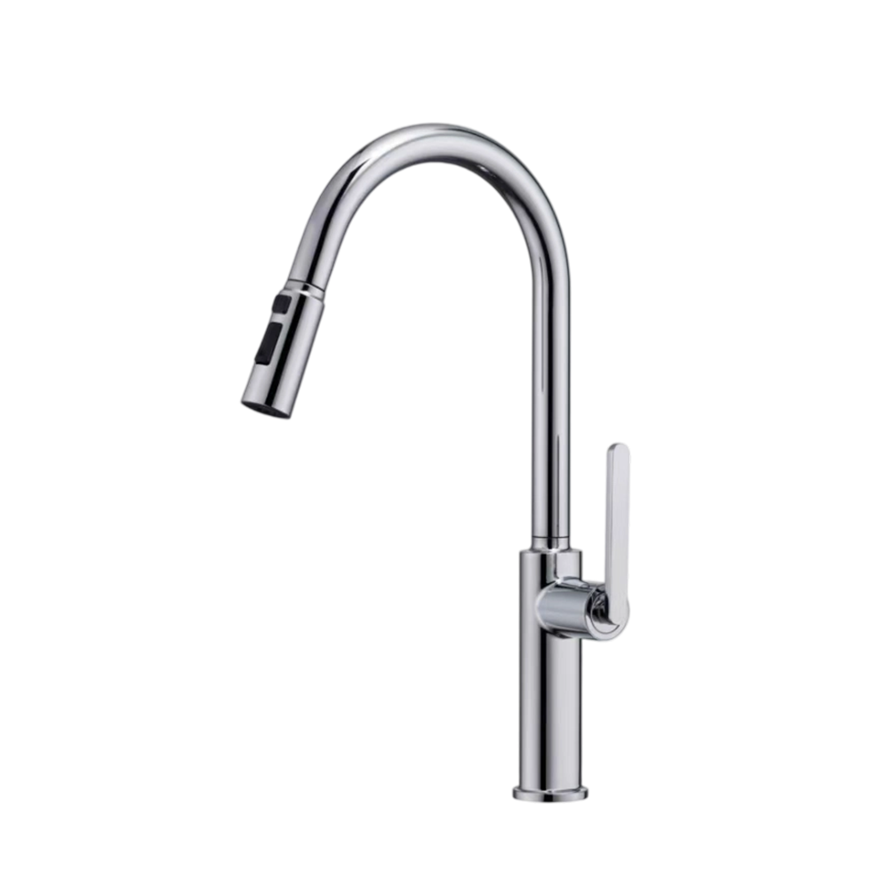 CML33120015 Kitchen Faucets, Polished Chrome Kitchen Sink Faucet with Pull Down Sprayer